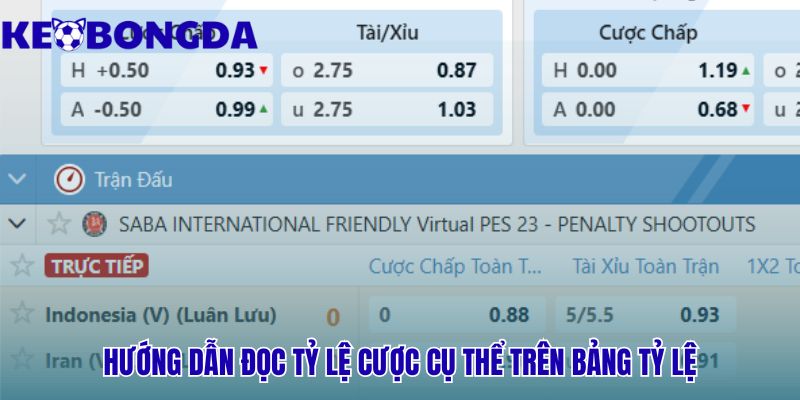 Hướng dẫn đọc các loại kèo bóng đá phổ biến trên bảng tỷ lệ